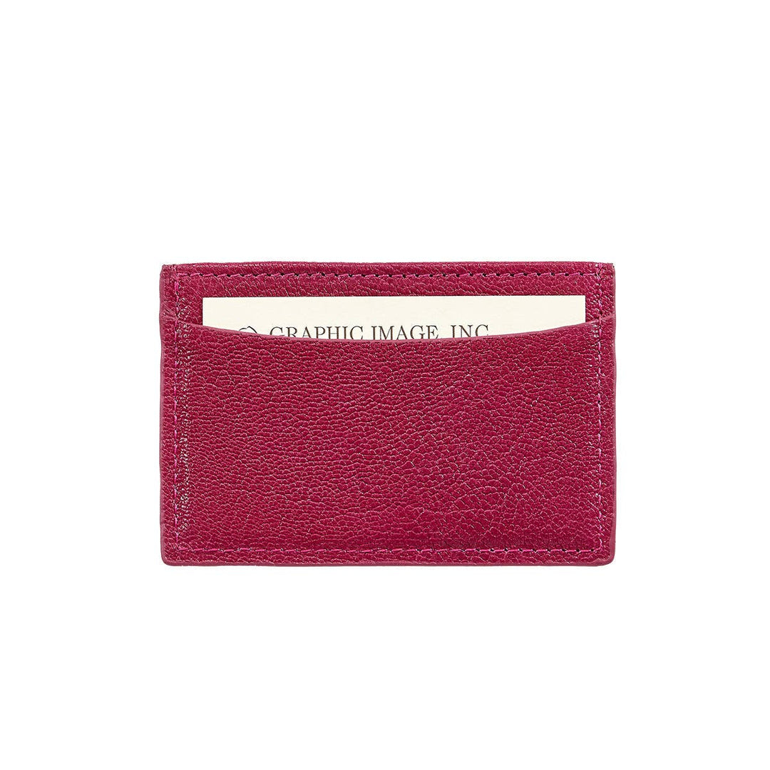 Graphic Image Inc. - Slim Design Card Case in Red Leather