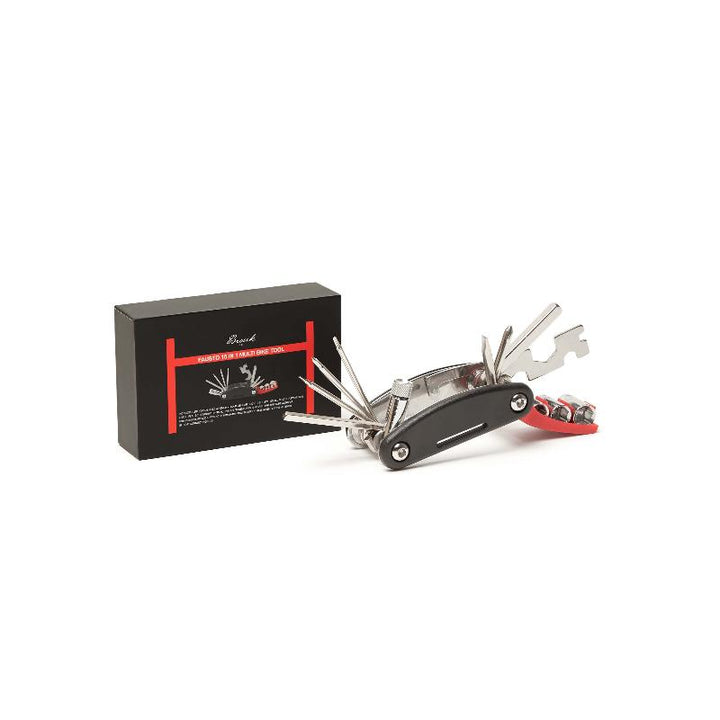 Brouk and Co. Fausto 15-In-1 Multi Bike Tool (Black/Red)