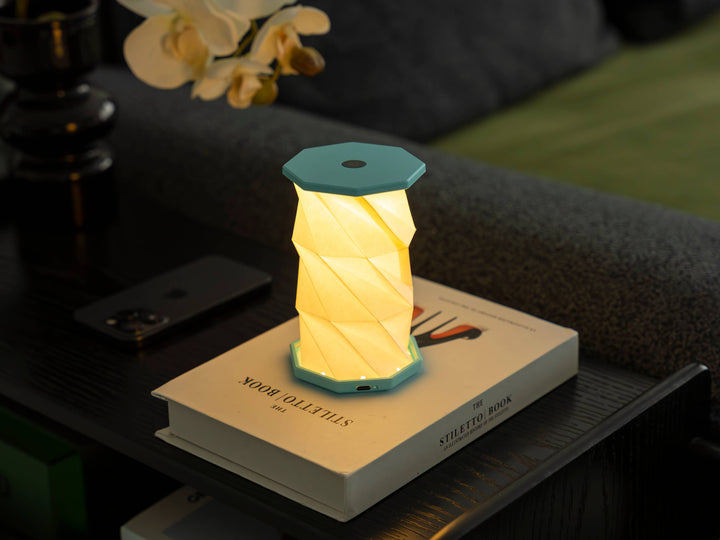 Gingko Design - Mini Twist Hexagon Portable Lamp