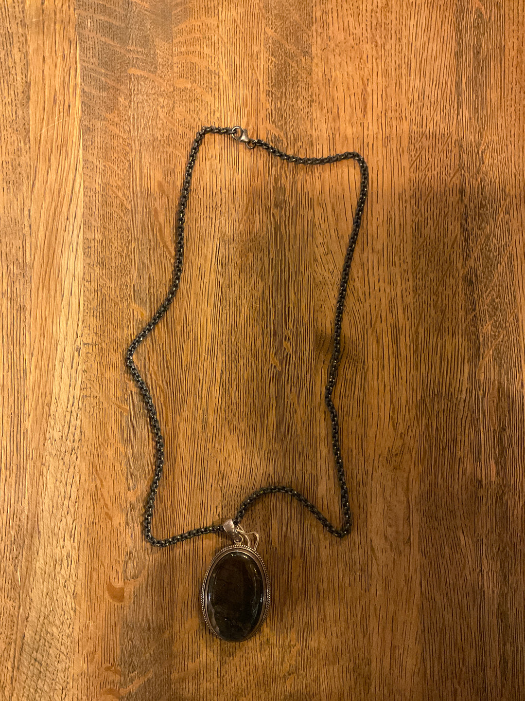 Labradorite stone necklace