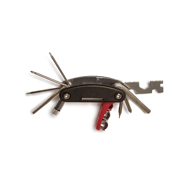 Brouk and Co. Fausto 15-In-1 Multi Bike Tool (Black/Red)