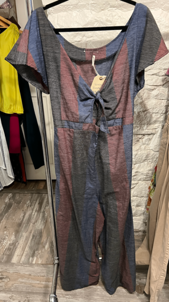 Conrado Jumpsuit Large Multicolor (blue, red, black)