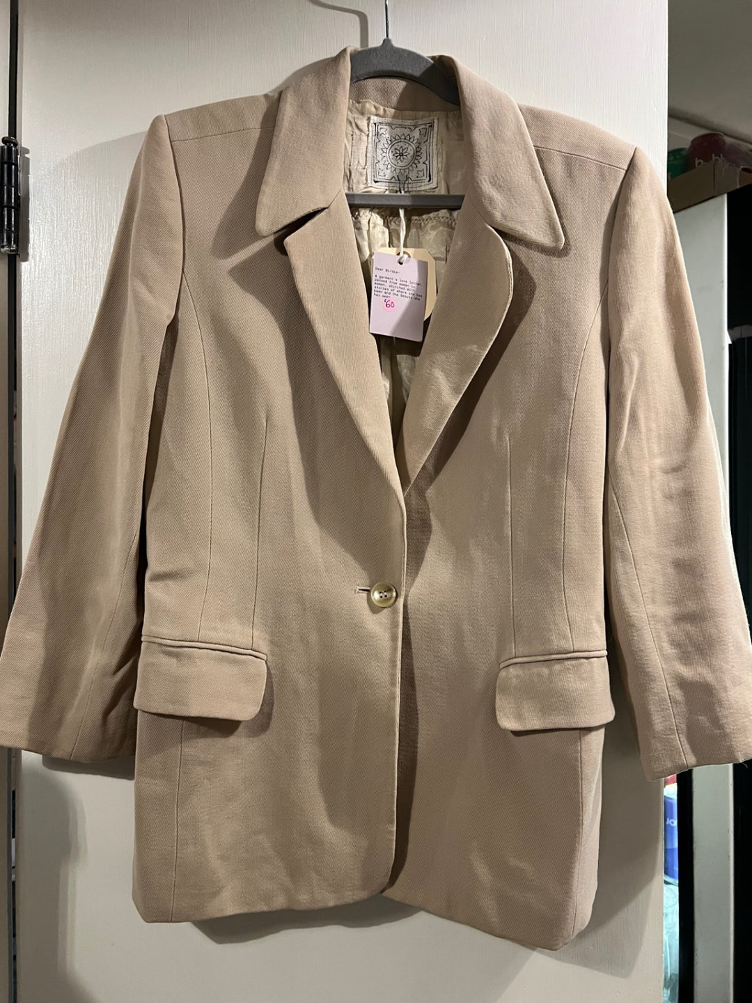 Vintage Blazer Medium Beige
