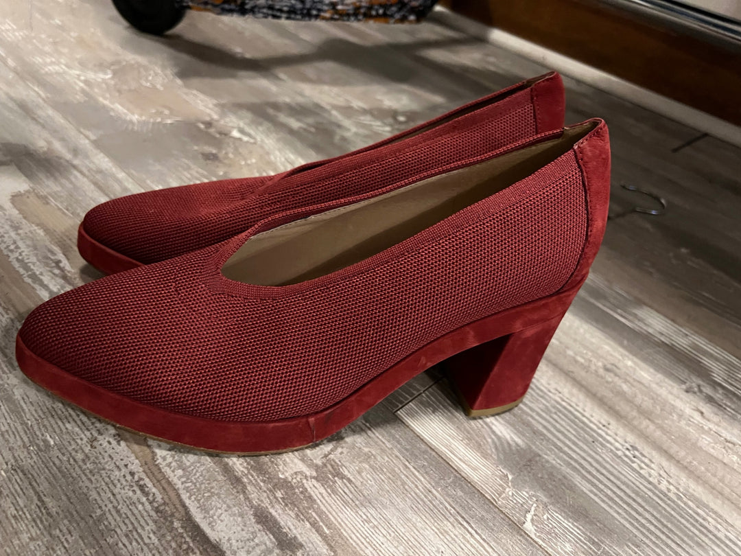 Eileen fisher Heels 10 Red/maroon