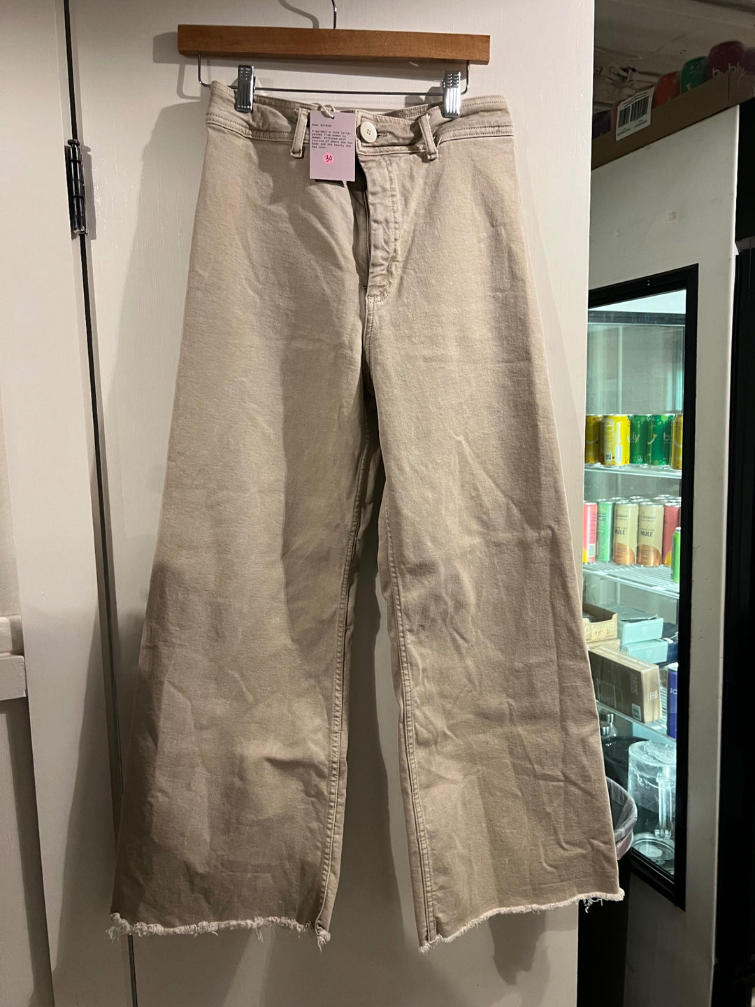zara Pants Small Beige