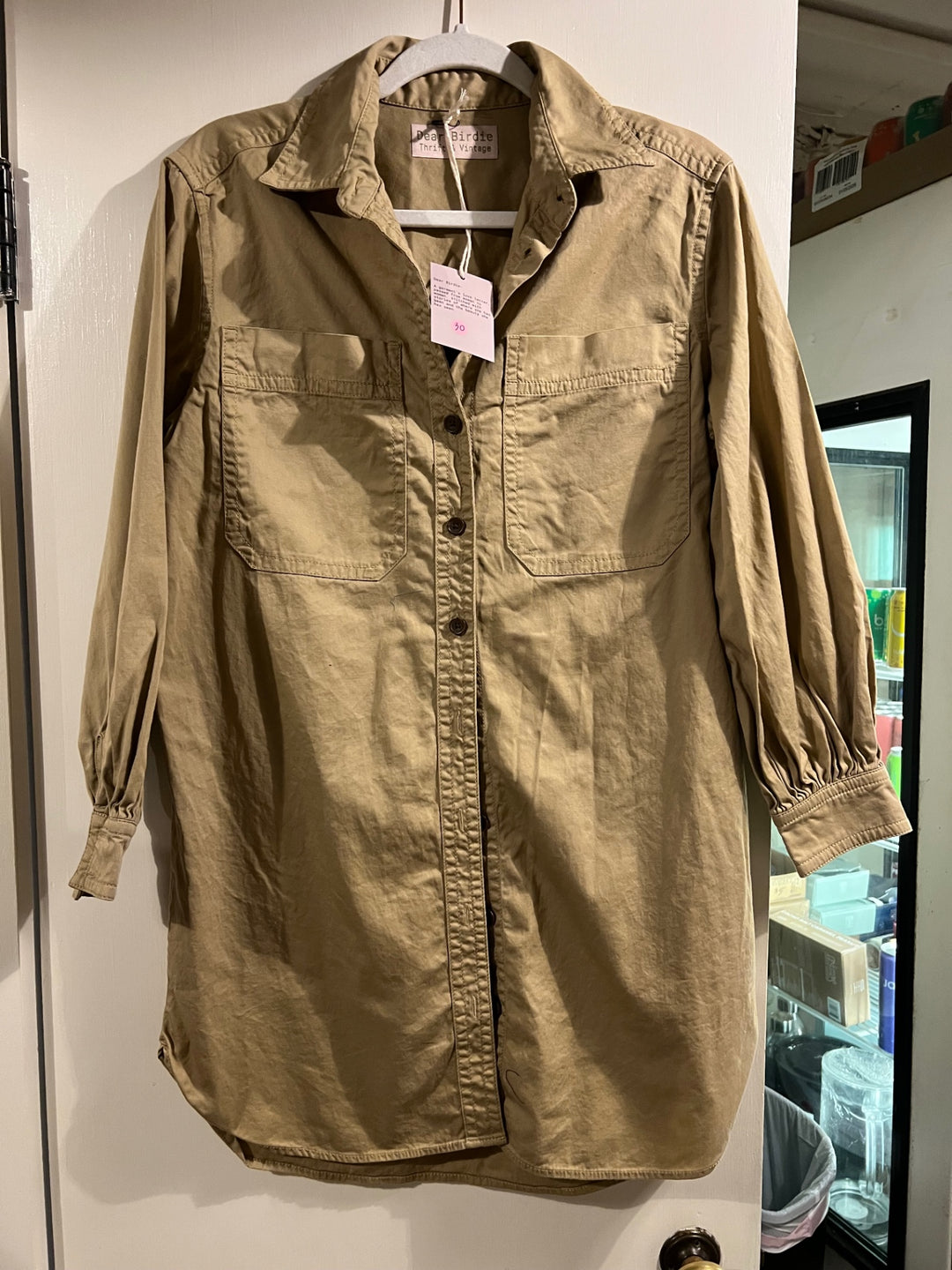 Dear Birdie Shirt Medium Beige