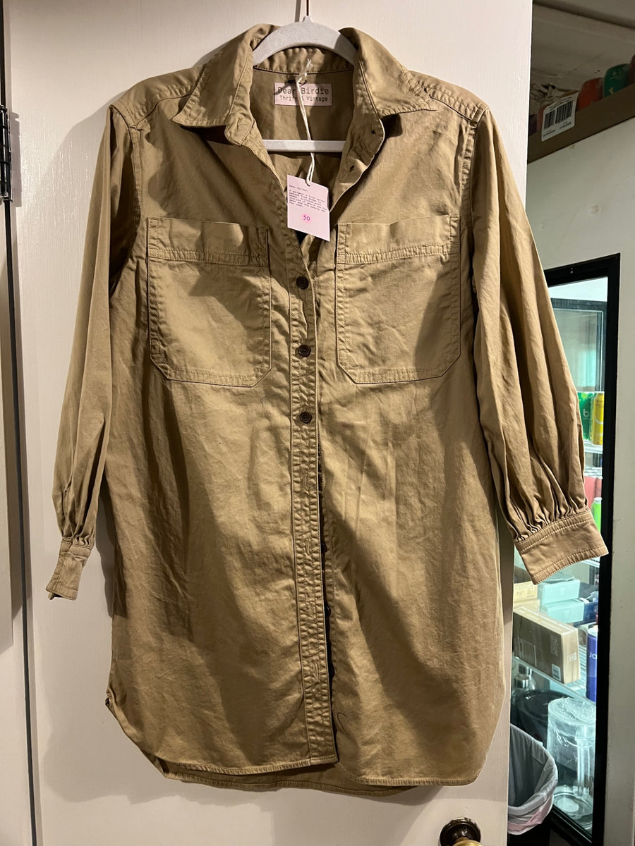 Dear Birdie Shirt Medium Beige