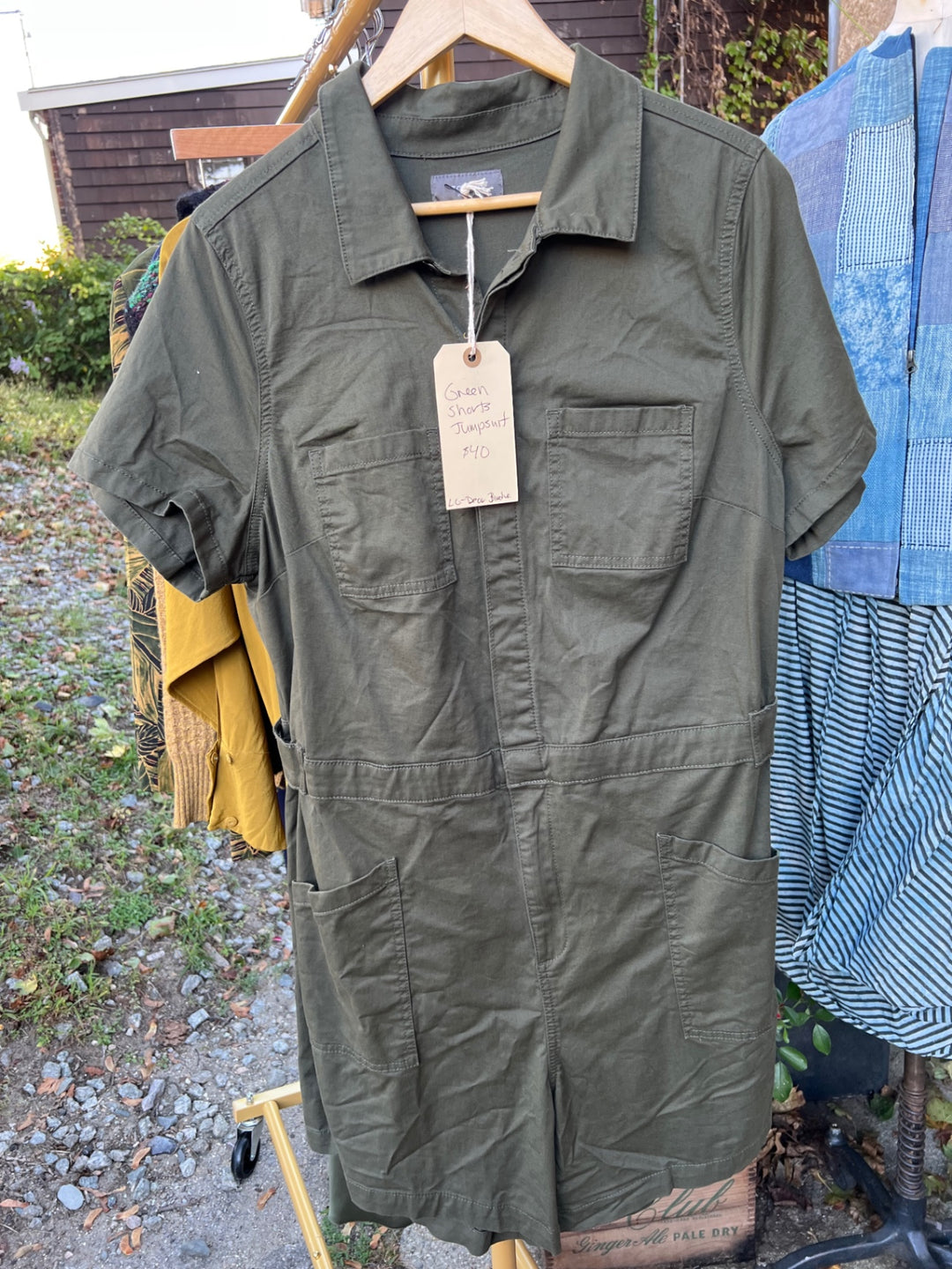 Dear Birdie Jumpsuit Olive Green