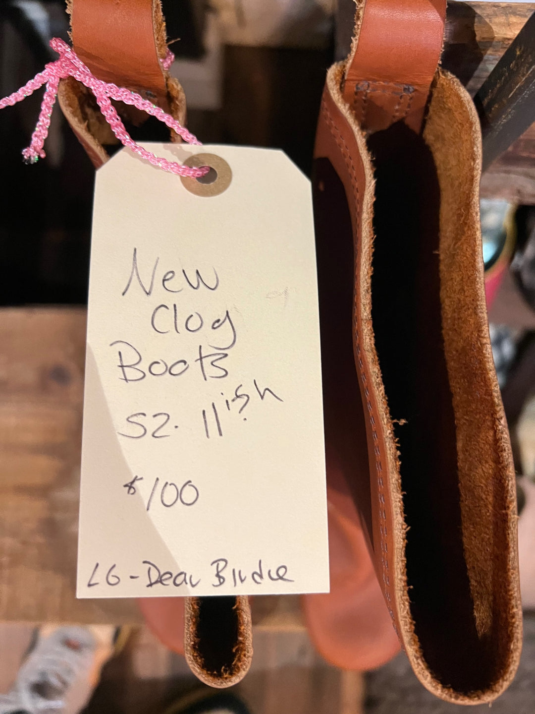 Dear Birdie Clog Boots 11 Brown