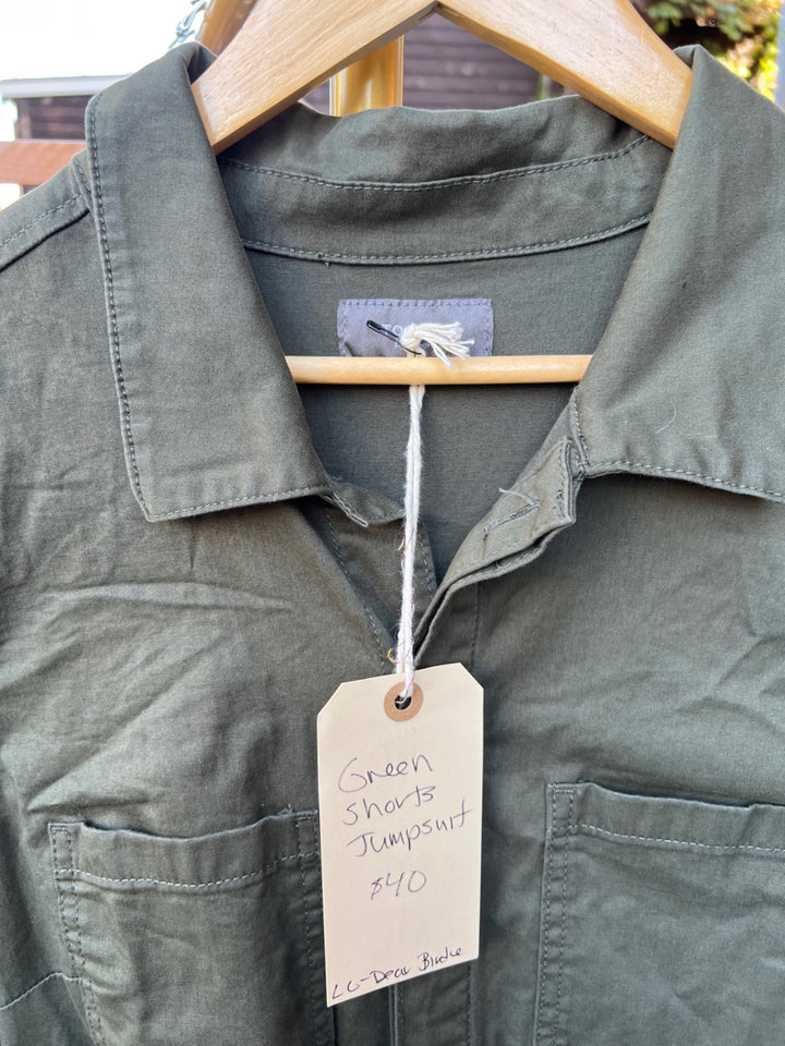 Dear Birdie Jumpsuit Olive Green