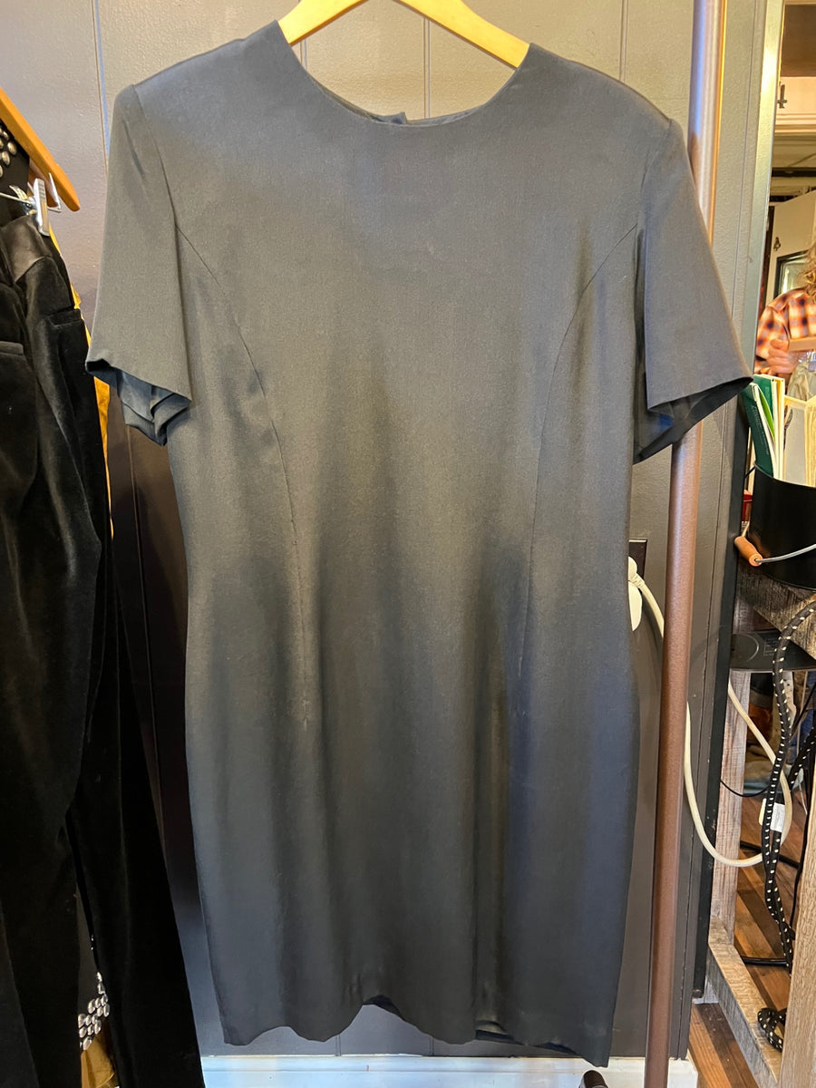 Dear Birdie Dress Medium Black silk