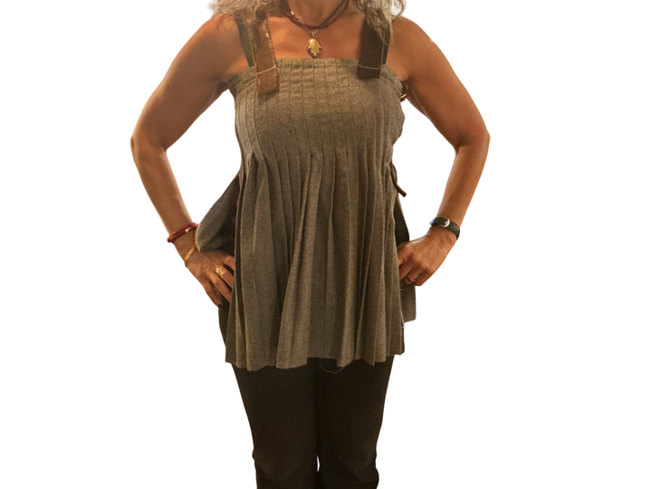 Hazel Brown Wool Shirt XS Grey