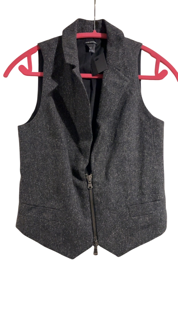 Club Monaco Vest Small Dark Gray