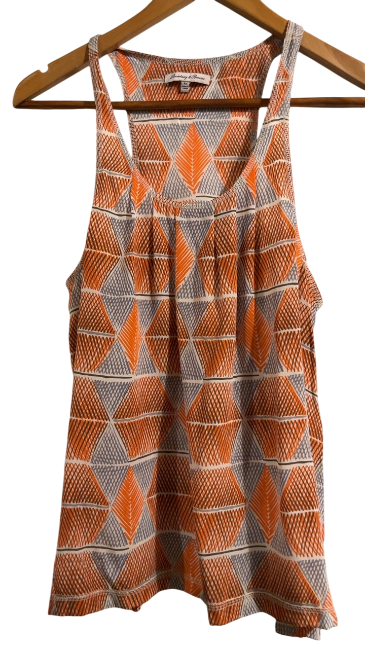 Broadway & Broome Top XS Orange, Gray, White