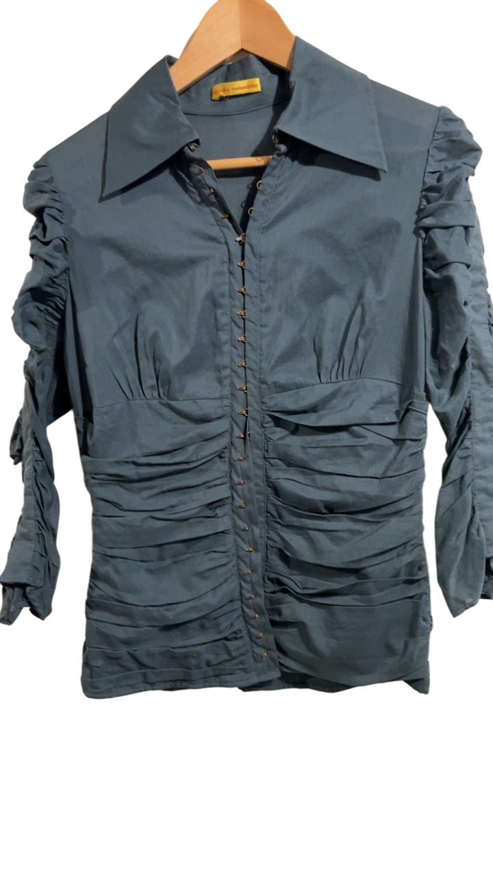 Catherine Malandrino Blouse XS Slate green