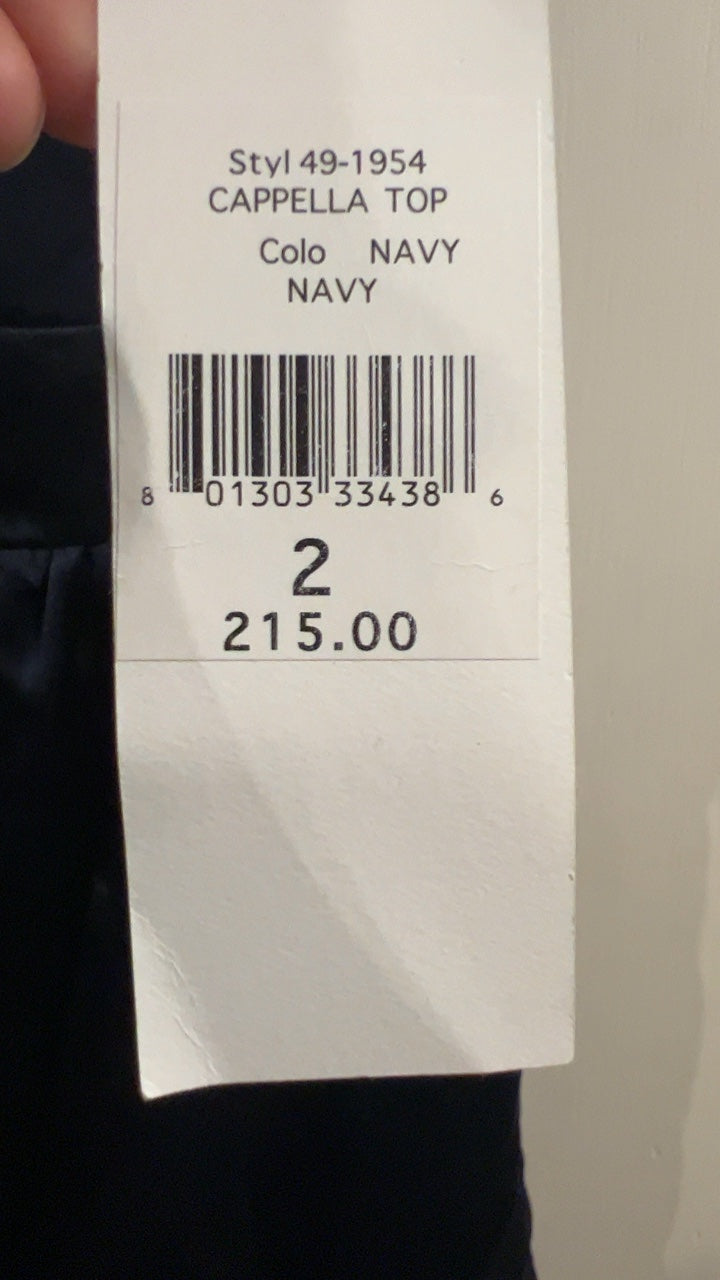 Nanette Lepepe Blouse Small Navy Blue