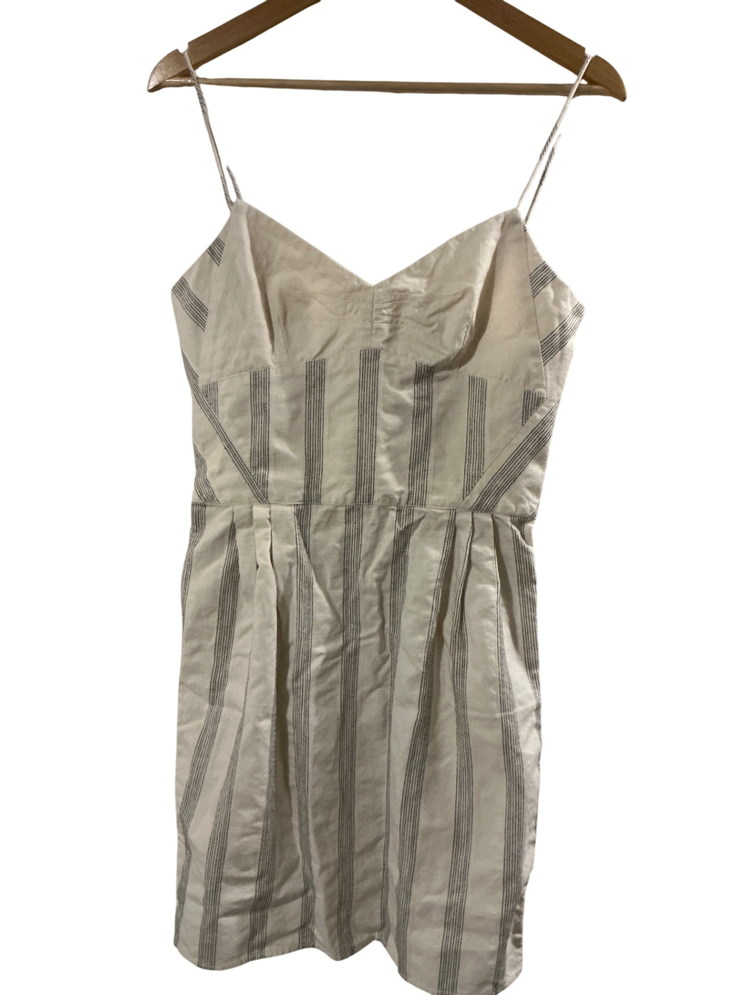 Lerario Beatriz Dress Small Beige with black stripes