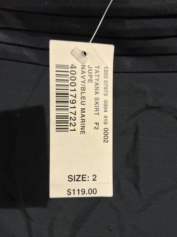 Club Monaco Skirt 2 Navy