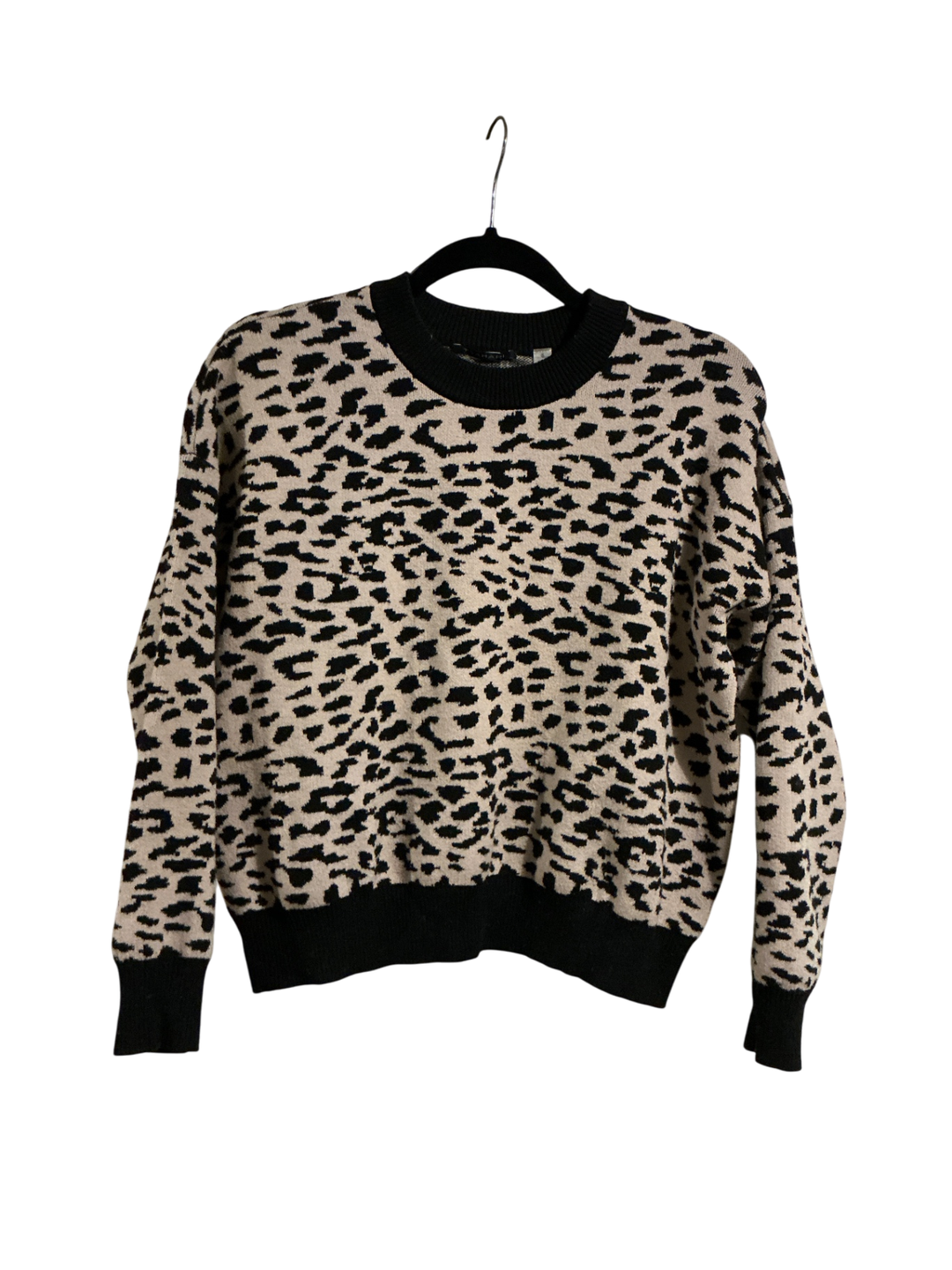 Tahari Sweater Small Beige and Black