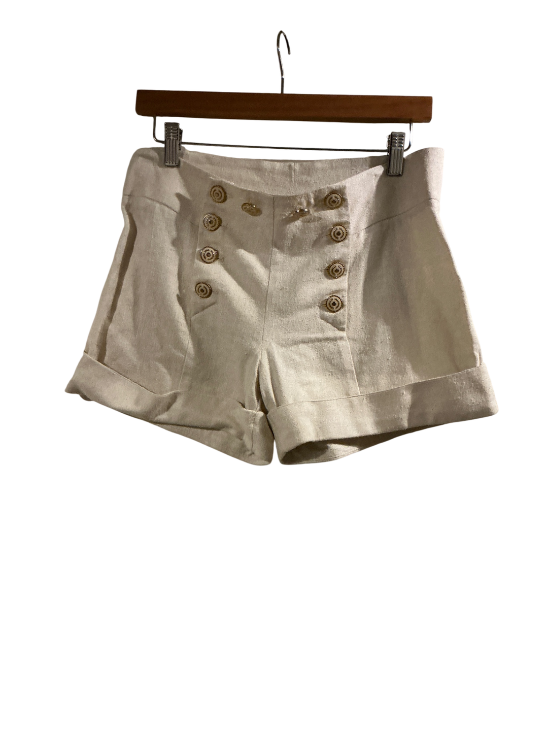 Silk Shorts 6 Beige