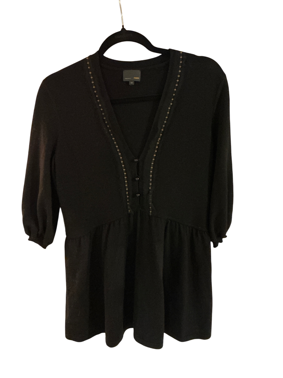 FENDI Sweater Long 44 Black – Terma Goods