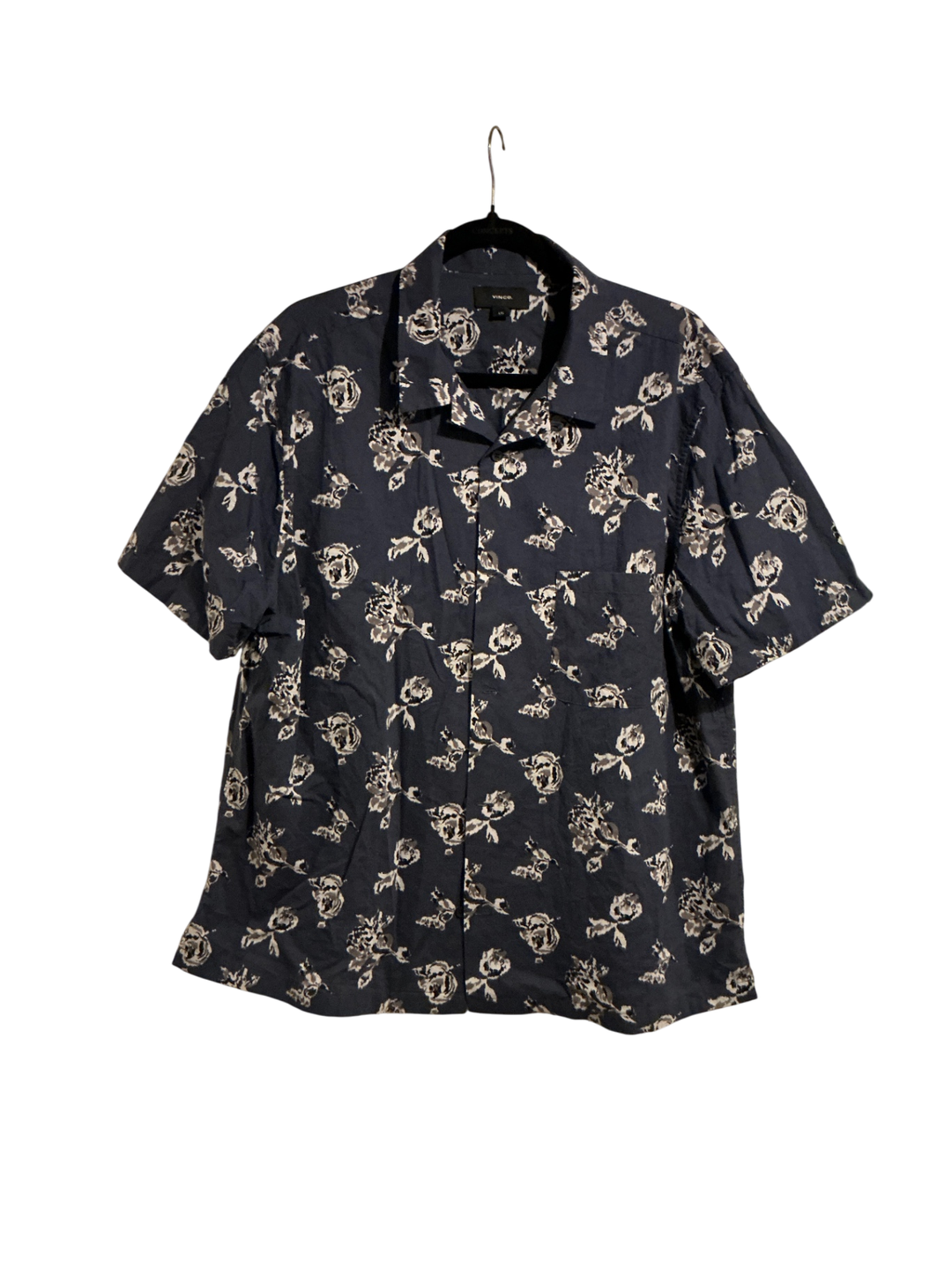 VINCE Shirt Large Navy blue