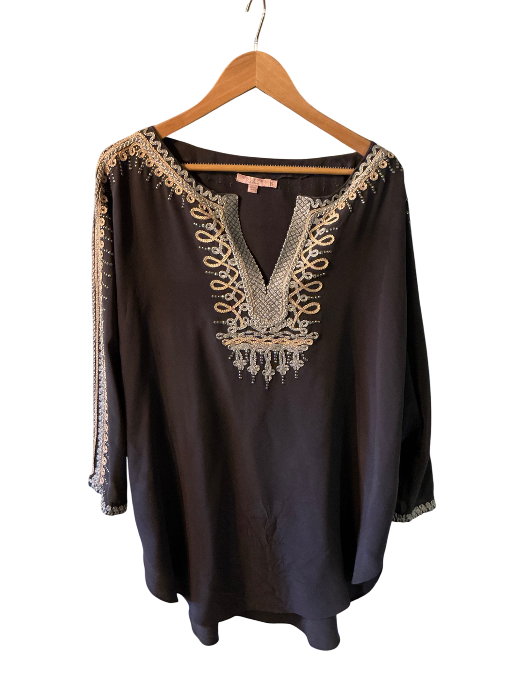 Calypso Blouse Small Gray