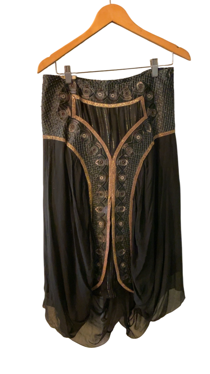 My the + Simonsen Skirt Black with gold accents