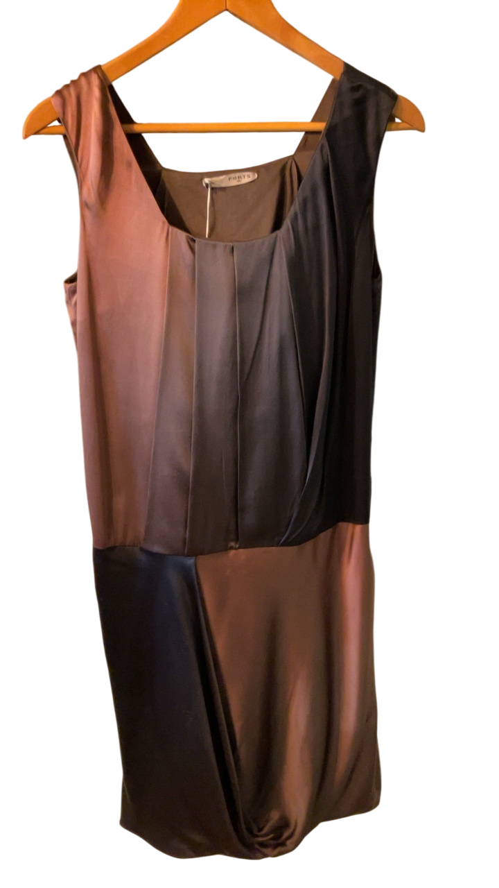 Ports Dress 6 Brown and black