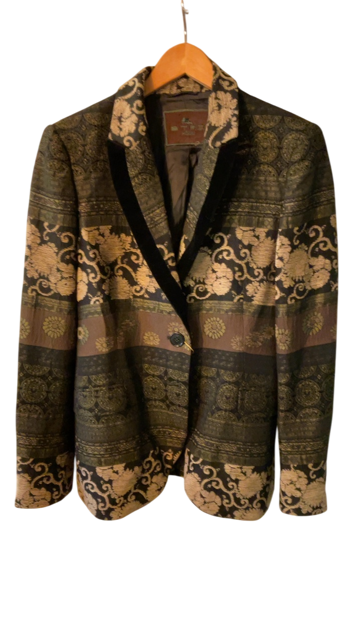 Etro Blazer Black and gold