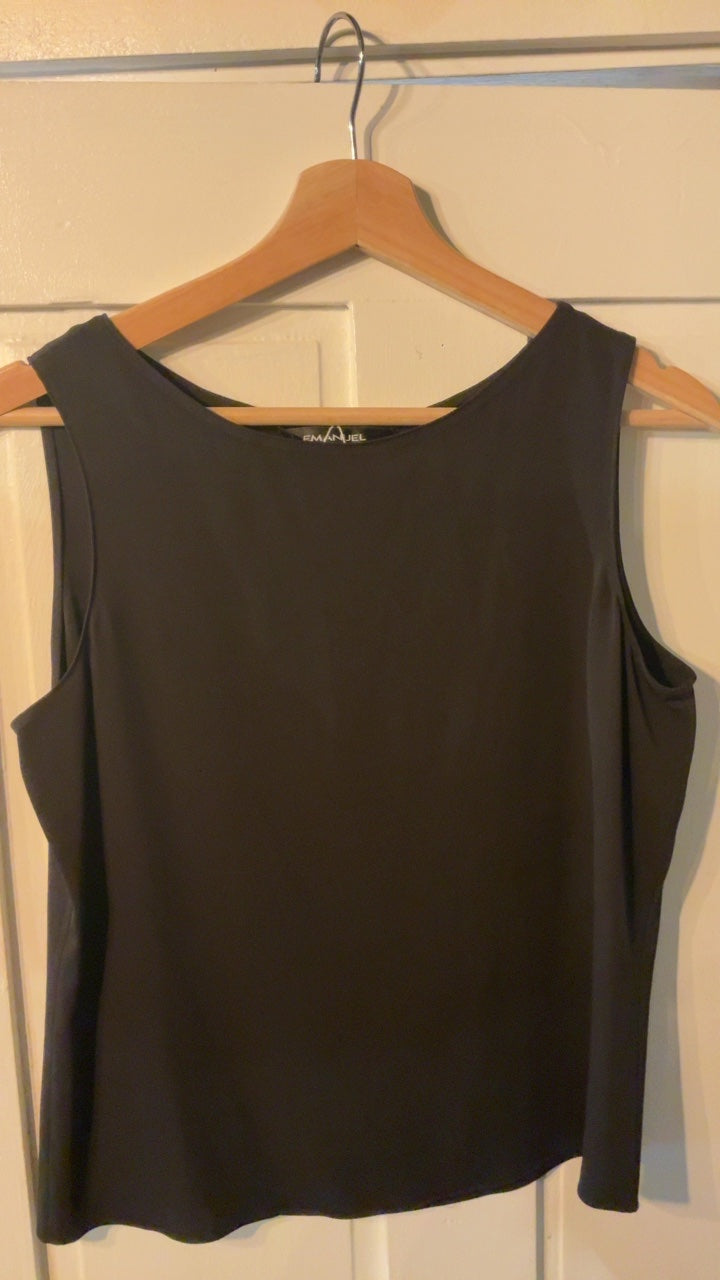 Emanuel Sleeveless Top 8 Black