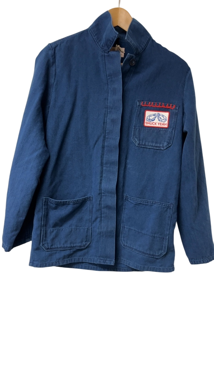 Dear Birdie Jacket canvas Blue 