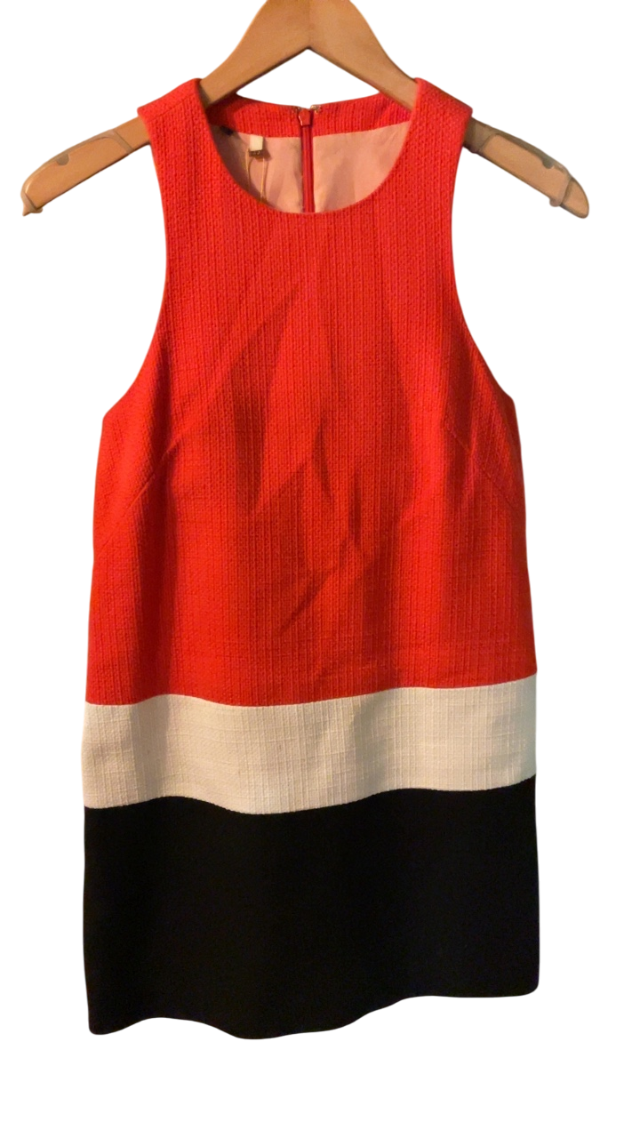 4C Dress 2 Red, White, Black