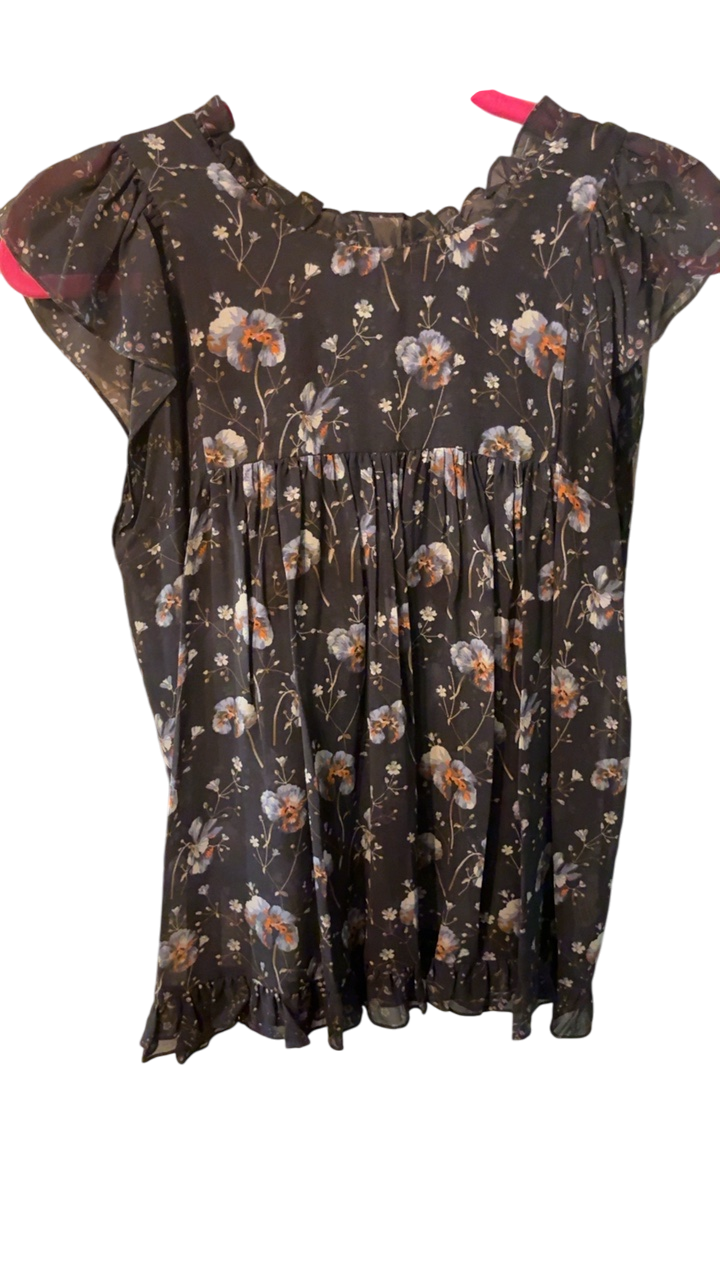 Ulla Johnson Blouse 2 Black floral