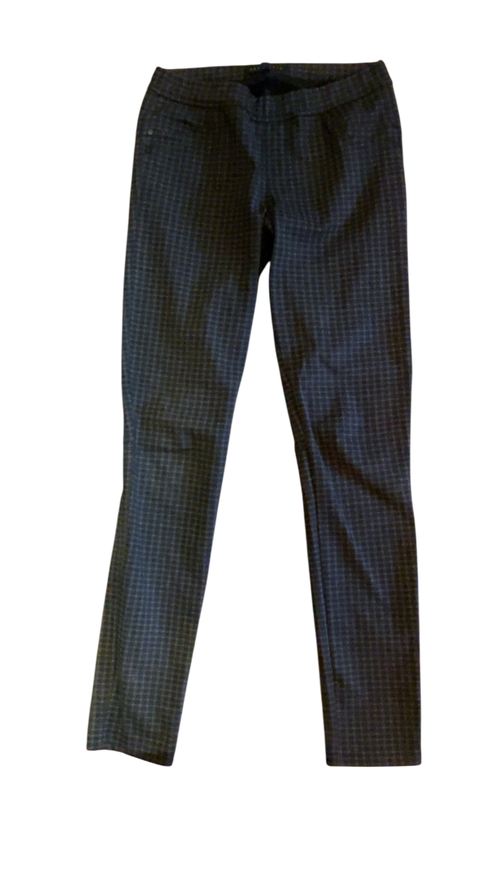 Sanctuary Pants Small Dark with a subtle checkered pattern