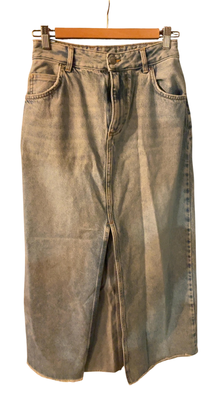 Pilcro Jean skirt 6 Light blue