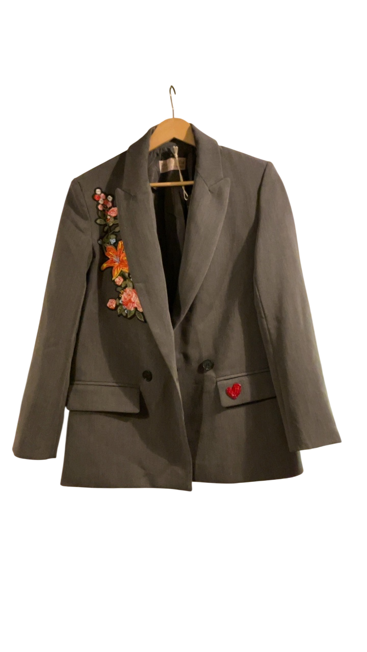 Dear Birdie Blazer Small/Medium Gray