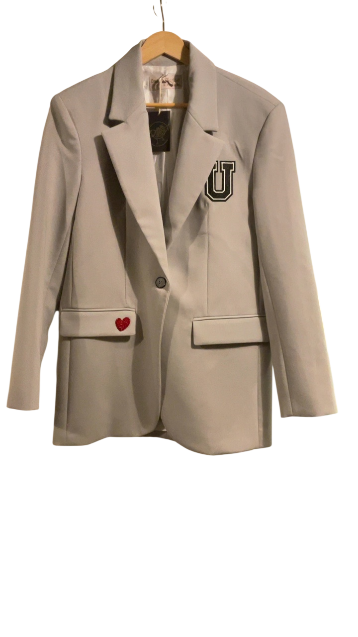 Dear Birdie Blazer Medium/Large Grey