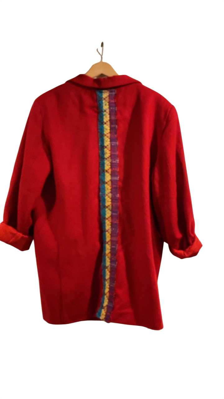 Dear Birdie Blazer Large/XL Red
