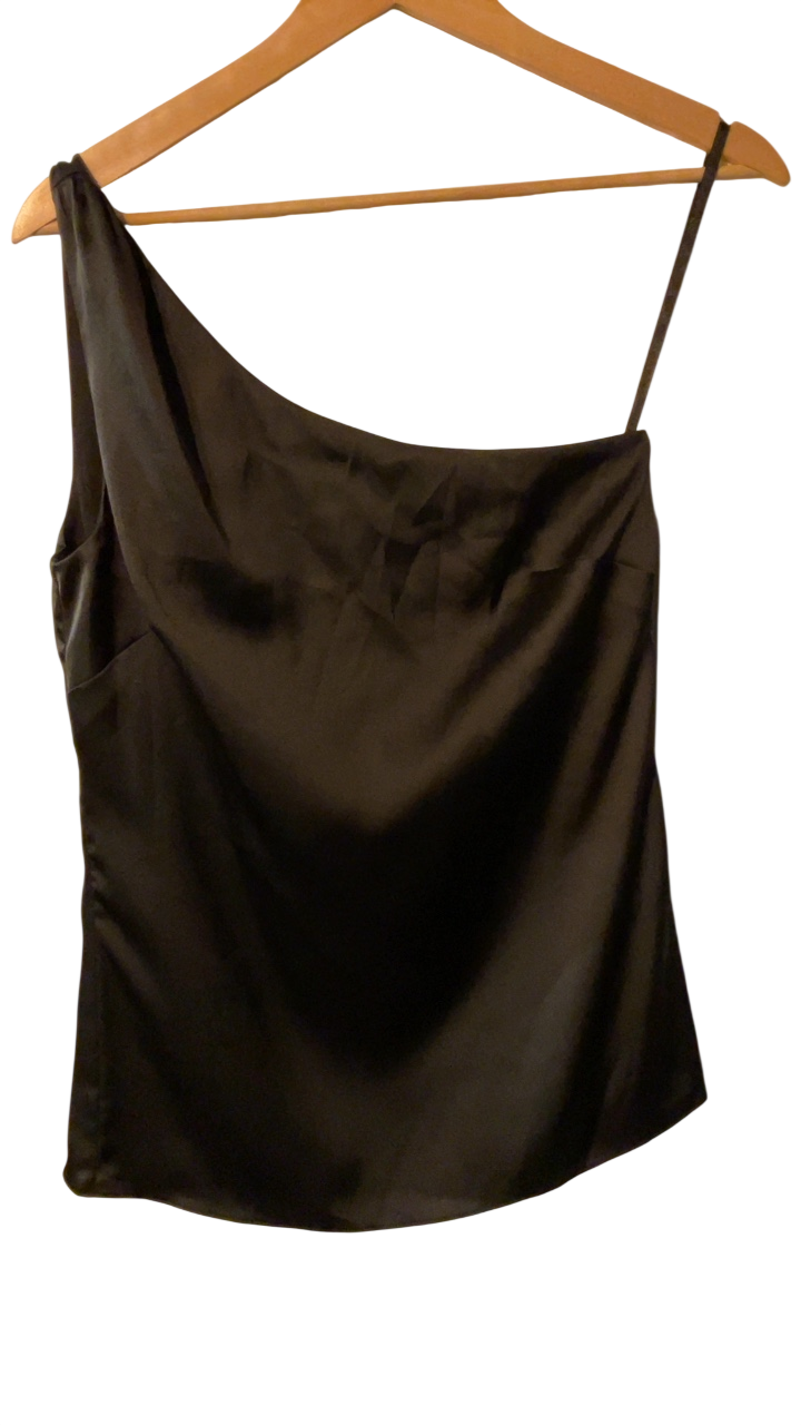 Banana Republic Satin Top 2 Black