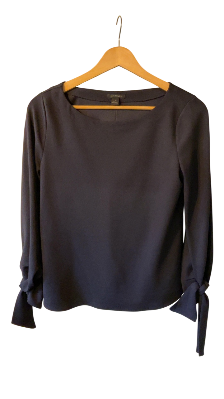 Ann Taylor Blouse XS Navy