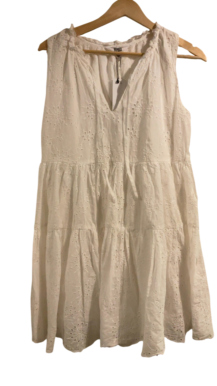 Dakota Dress Small White