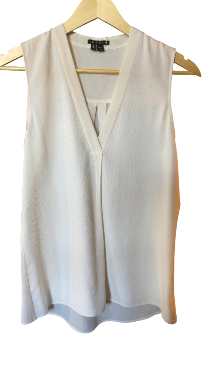Theory Blouse Small Cream