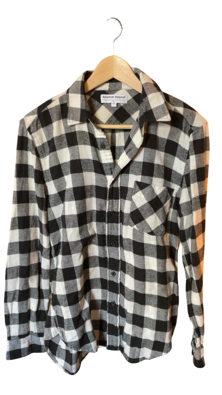 American Apparel Shirt Small Black and white