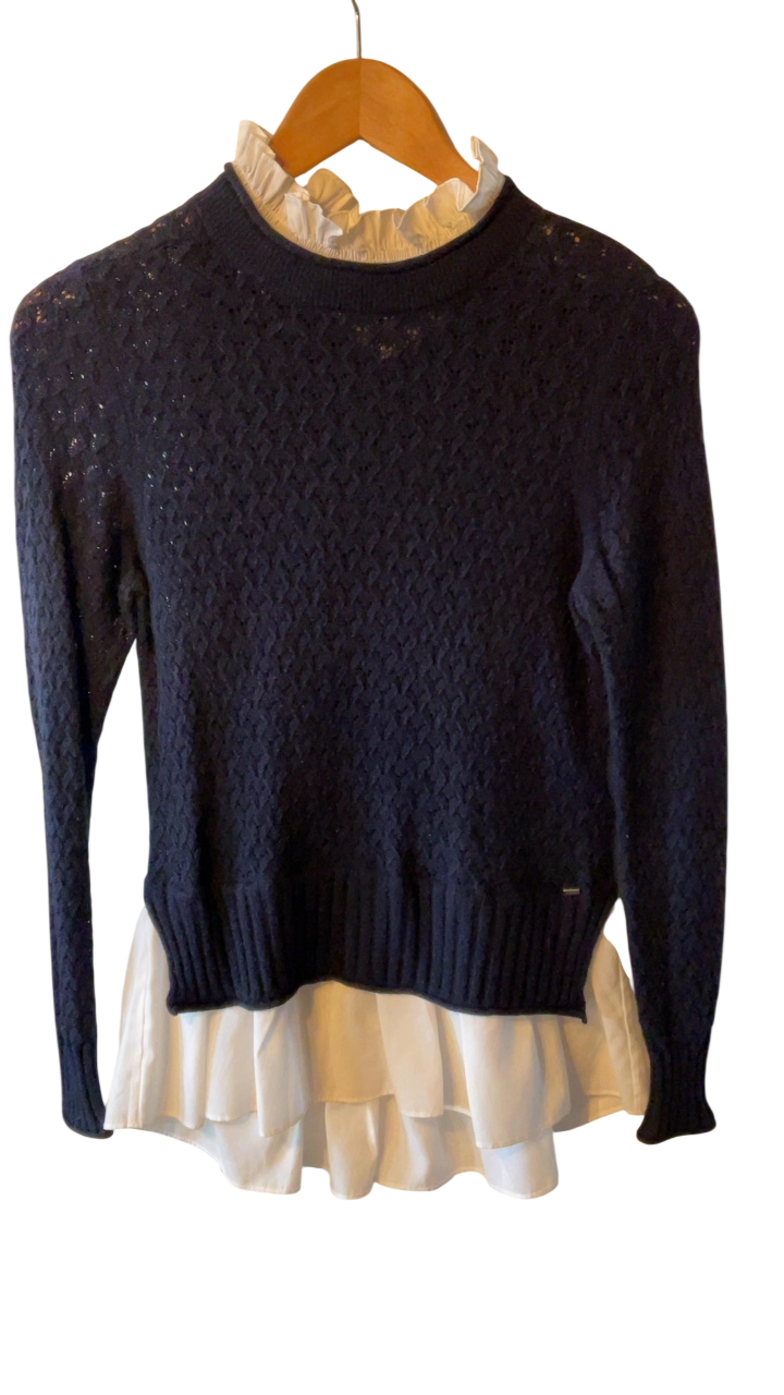 Ted Baker Sweater 1 Navy blue and white