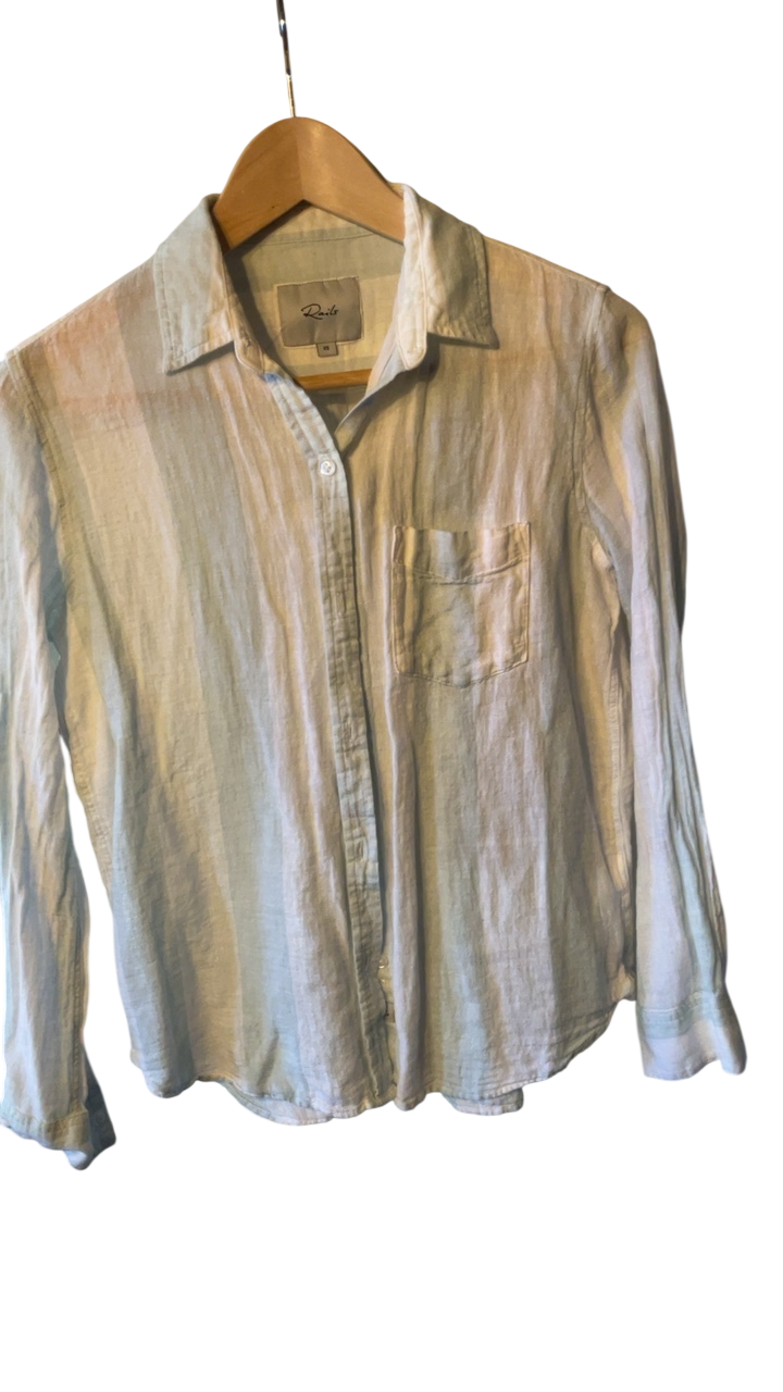 Rails Shirt XS Light green and white