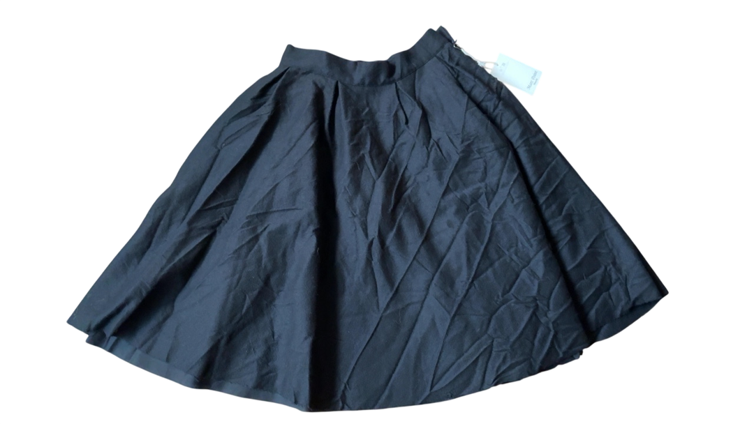 Marc point Wool Skirt Black