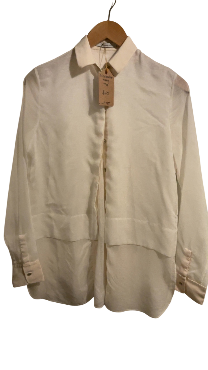 Alexander Wang Shirt Small Cream