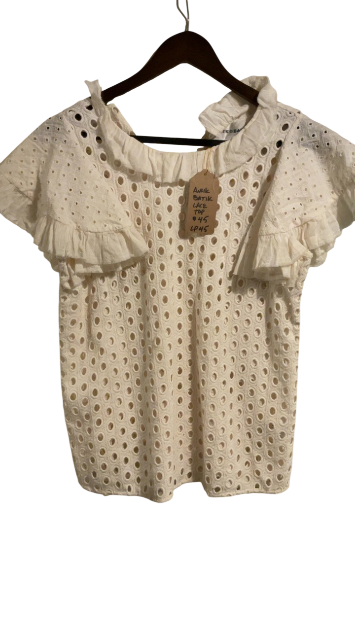 Anti Batik Blouse Small Cream