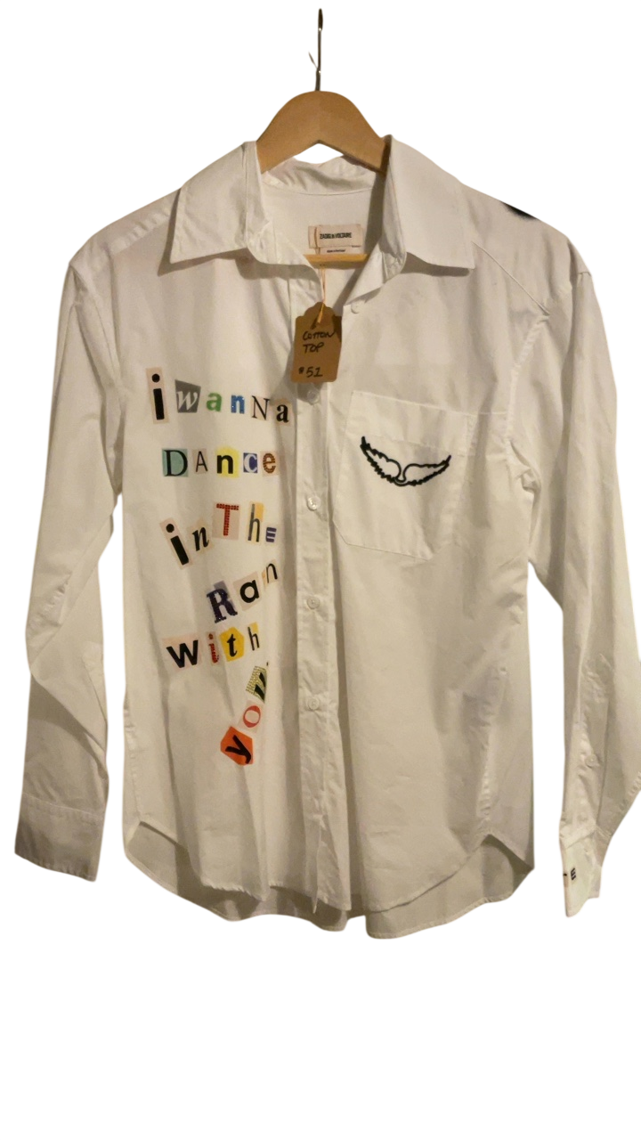 Zadig and Voltaire Shirt Small White